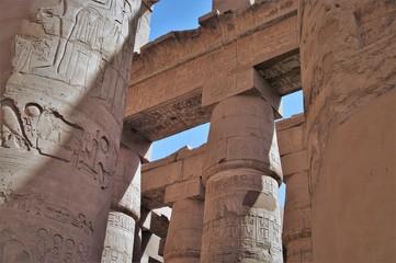 Temple of Karnak in Luxor, Egypt.Luxor is an Egyptian city,the place where there was capital Thebes...