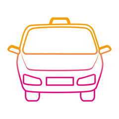 taxi front service icon