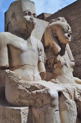 Obraz premium Temple of Karnak in Luxor, Egypt.Luxor is an Egyptian city,the place where there was capital Thebes of Egypt in the ancient times, now many remains stay.