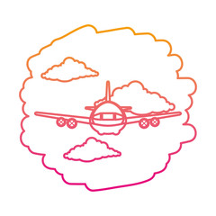 airplane flying on the sky