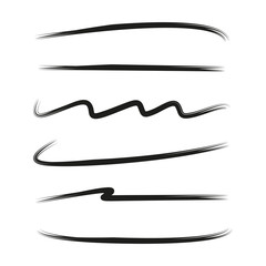 brush lines set and underlines elements