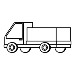 delivery service truck isolated icon