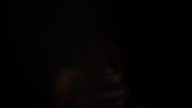 Spraying black paint 