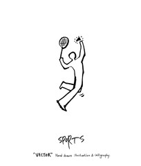 스포츠 포스터 / 손으로 그린 스포츠 그림