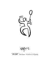 스포츠 포스터 / 손으로 그린 스포츠 그림