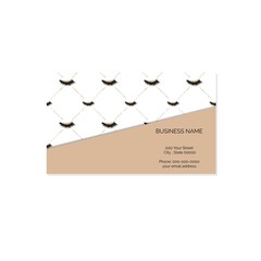 Makeup art business card vector template