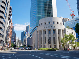 Naklejka premium 大阪北浜 大阪取引所