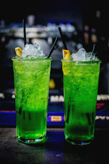 alcohol green cocktail