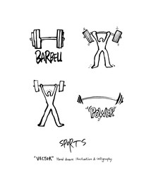 스포츠 포스터 / 손으로 그린 스포츠 그림