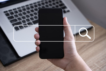 businessman using Searching Browsing Internet internet of things (IoT)