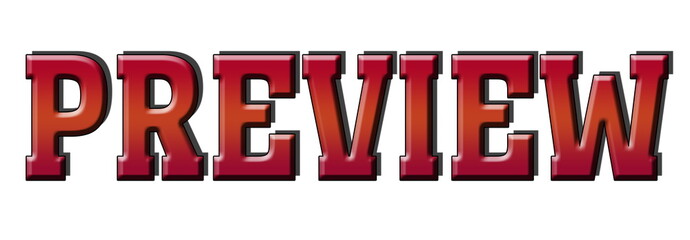 preview 3D red logo stamp banner