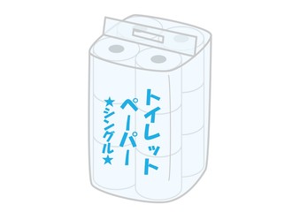 トイレットペーパー（12ロール、シングル）