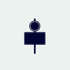 highway sign icon, vector illustration. flat icon