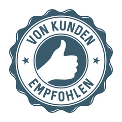 Von Kunden empfohlen Label