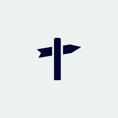 highway sign icon, vector illustration. flat icon