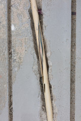 Broken wire in the floor