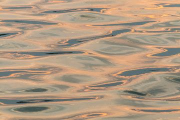 Sunlight on water waves