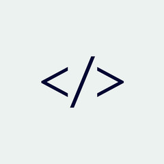 code icon, vector illustration. flat icon