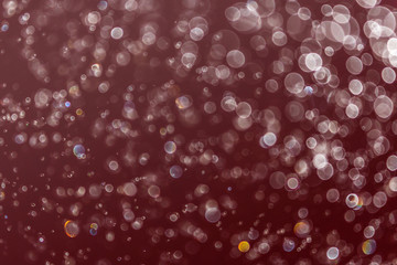 Black bokeh of water fly and lights