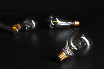 edison bulb close up.