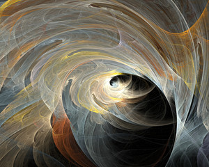 Naklejka premium Digitally generated image. Colorful fractal, elegant, extremely delicate and translucent feather composition with a silky surface. Abstract floral fractal background for art projects.