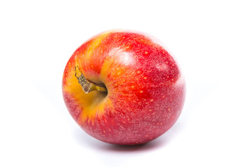 Red apples isolated on white