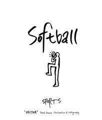 스포츠 포스터 / 손으로 그린 스포츠 그림