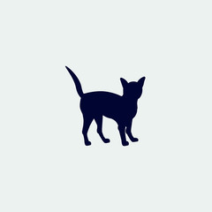 cat icon, vector illustration. flat icon