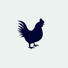 chicken icon, vector illustration. flat icon