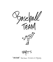 스포츠 포스터 / 손으로 그린 스포츠 그림