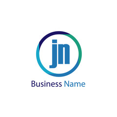 Initial Letter JN Logo Template Design