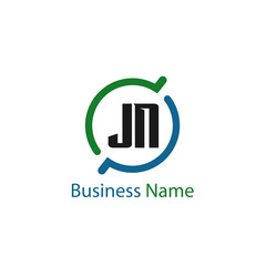 Initial Letter JN Logo Template Design
