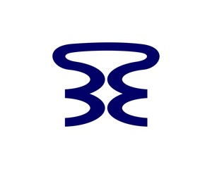Letter BE logo 5 icon template