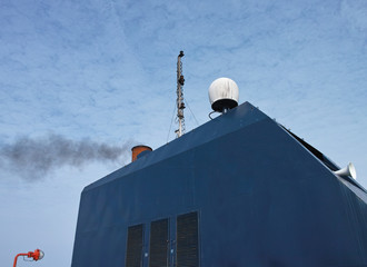 funnel of mechant ship