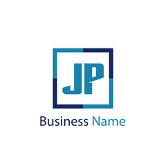 Initial Letter JP Logo Template Design