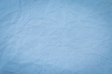 Blue crumpled paper