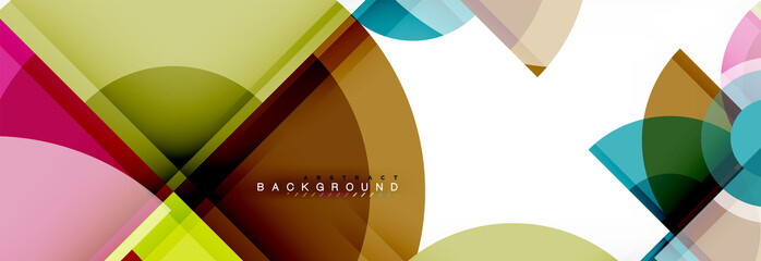 Abstract background bright circles geometric design