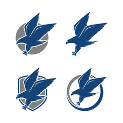 Naklejka premium Eagle Sport Logo Design Inspiration Vector