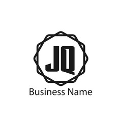 Initial Letter JQ Logo Template Design