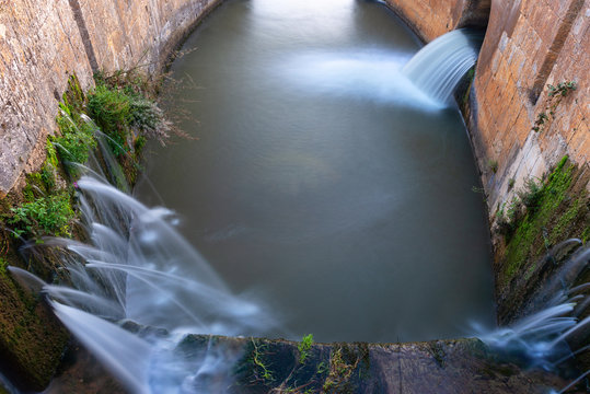 Locks of Canal de Castilla in Fromista, Palencia province, Spain