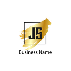 Initial Letter JS Logo Template Design