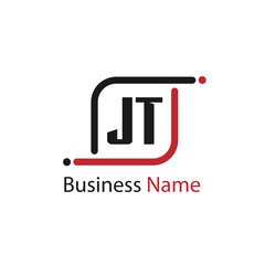Initial Letter JT Logo Template Design