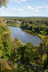 Fototapeta na wymiar beautiful view from Verkiai park in Vilnius