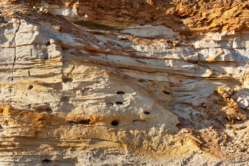 Sandy rocks, natural outdoor background