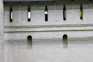 The texture of the ancient masonry