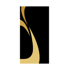 black background and gold