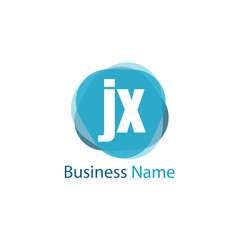 Initial Letter JX Logo Template Design