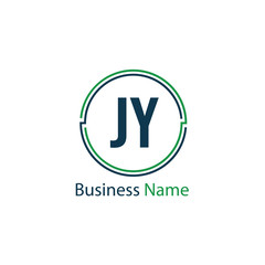 Initial Letter JY Logo Template Design