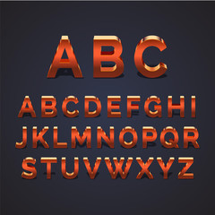 Metal Alphabet, 3D Font