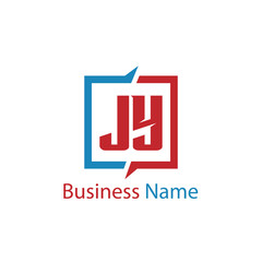 Initial Letter JY Logo Template Design